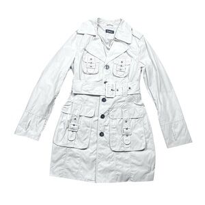 Bebe Beige Lightweight Trench Coat.